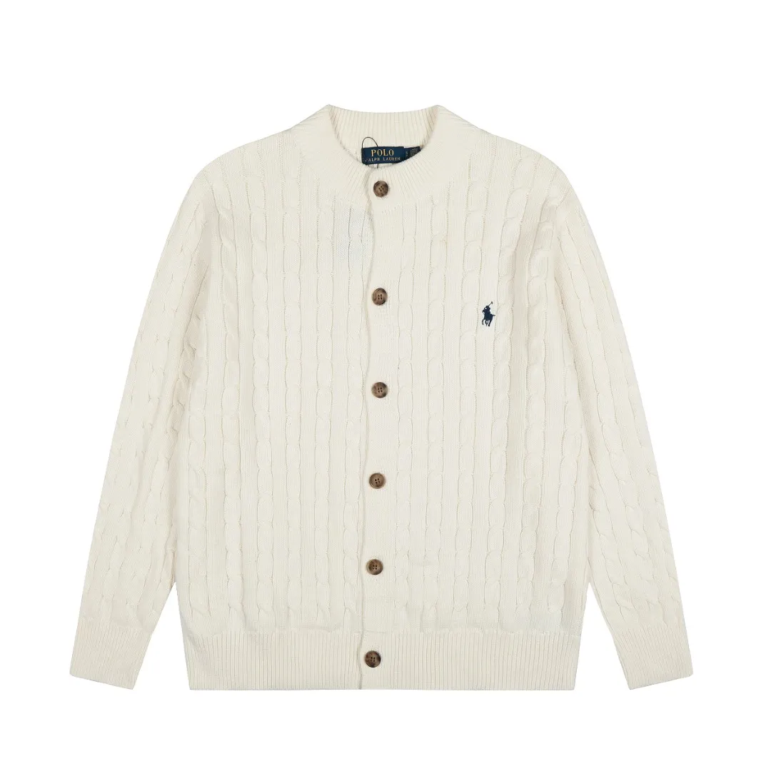 P250 Top quality" Style number: DS806# (not off the shelves all year round) [Ralph Lauren solid color pony embroidery logo male god style twist knitted cardigan] ✅Ralph Lauren Ralph Lauren classic basic versatile male god style round neck twist knitted cardigan jacket ✅Main supplier platform live broadcast Wholesale entities Replenish when out of stock Not off the shelf ✅ZP quality 1:1 version Scan the code to enter the GF website Counter quality ✅Detailed quality is the only one in Guangzhou. Imported quality veil, focusing on high-end, cost-effective, good quality needless to say. ✅The version restores the original order. The maximum size can be worn up to 200 pounds. Loose, comfortable and stress-free. ✅The upper body is simple and easy to match. A must-have for men. Good-looking clothes are never picky. A must-have for men's wardrobe. Size: S-XL. Color: Black, White, Gray, Khaki, Navy Blue, Gentleman's Lake Blue.